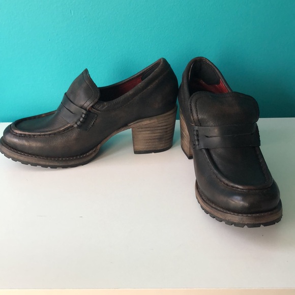 Freebird by Steven Bristol Black Distressed Leather Loafer Shoes. NWT. - Picture 3 of 11